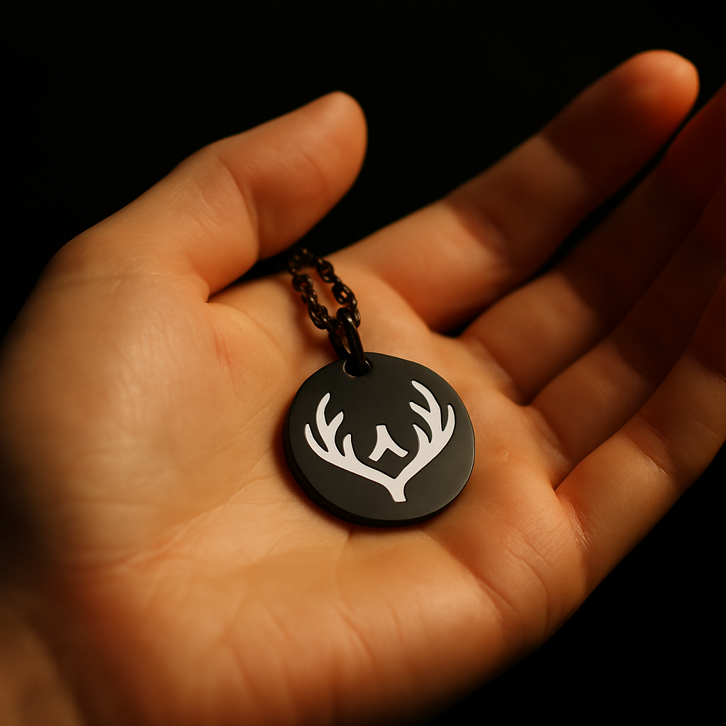 Black BRAXX pendant for men